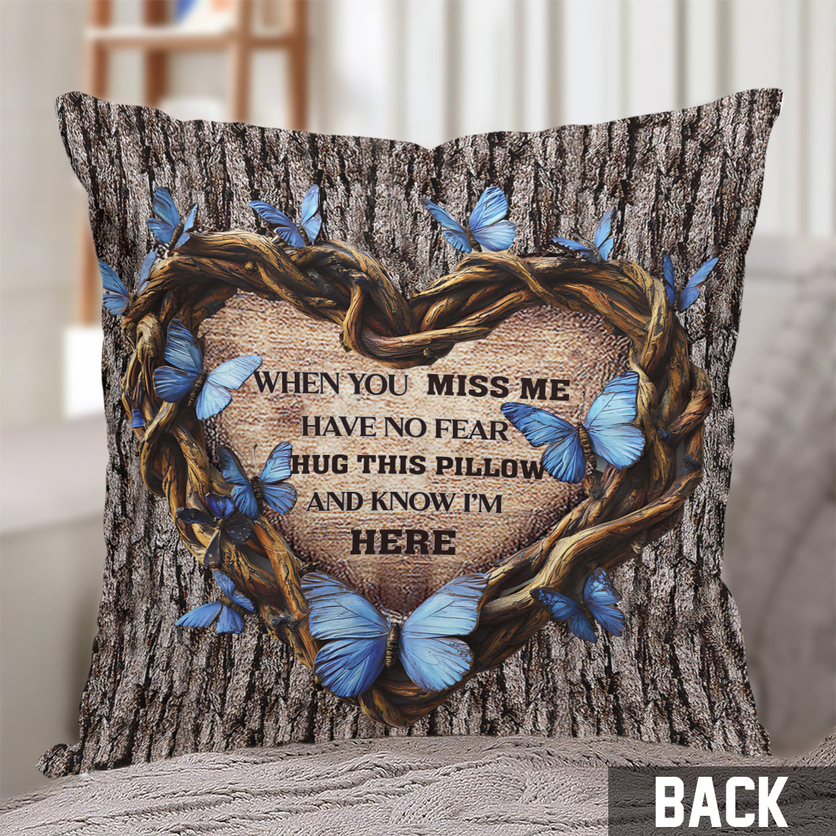 Hug This Pillow - Personalized Memorial Throw Pillow