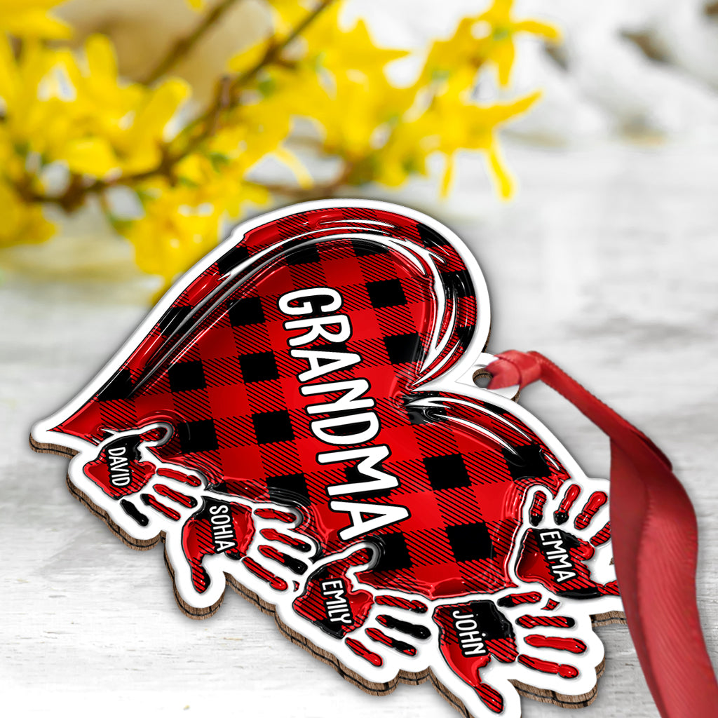 Grandma Nana Mama - Personalized Grandma Custom Shaped Ornament