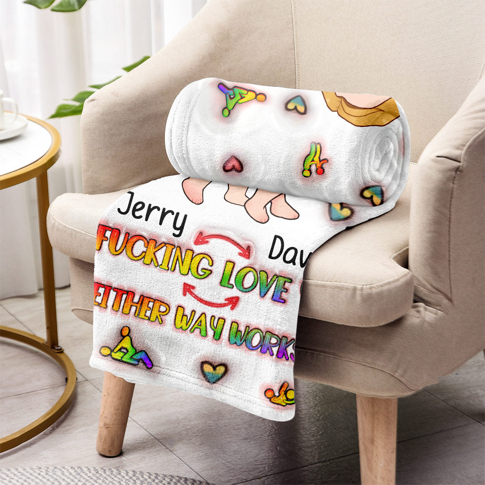 I Love You - Personalized LGBT Support Blanket