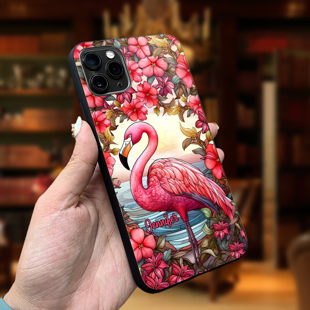 Love Flamingos - Personalized Flamingo Phone Case