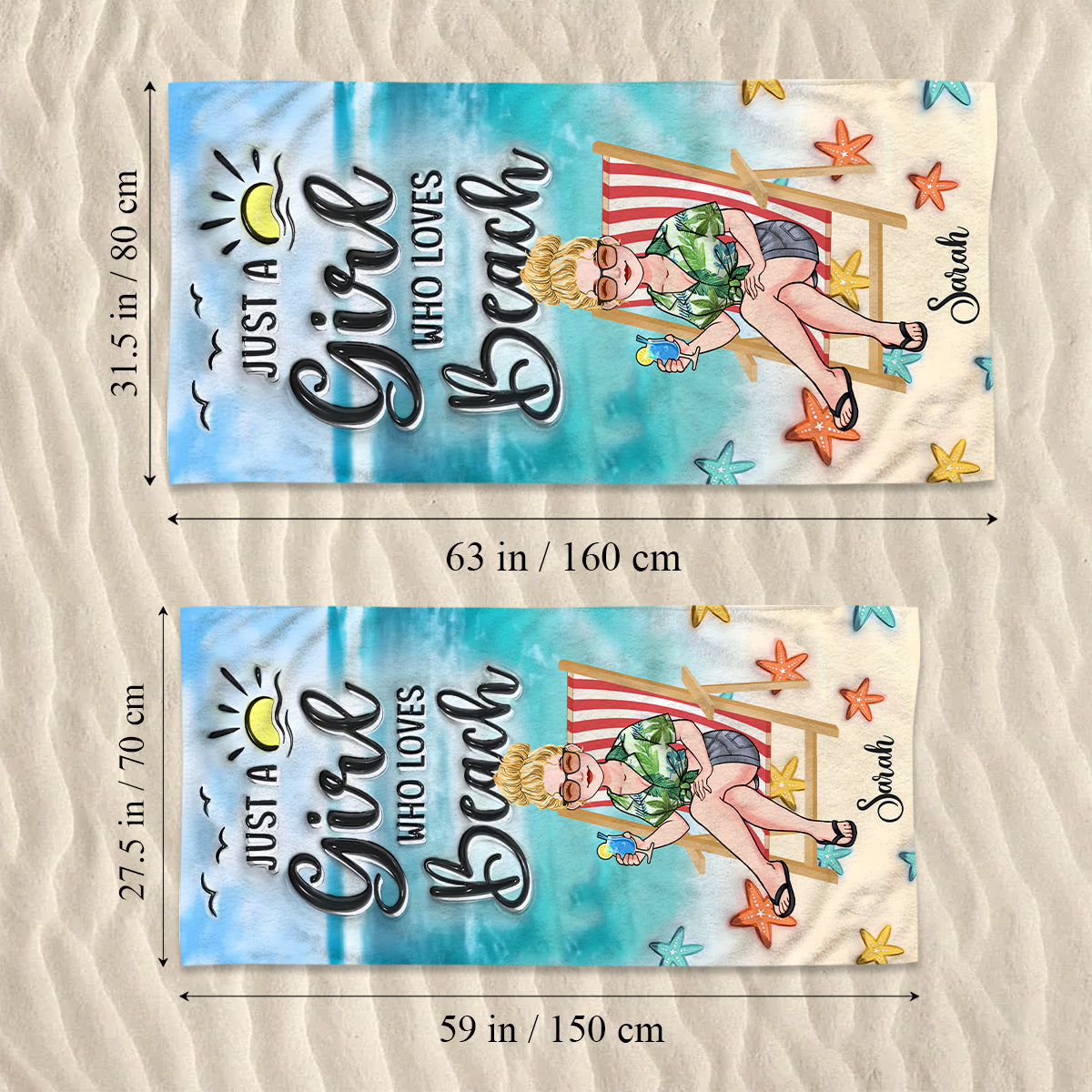 Life Is Better At The Beach - Personalized Sea Lover Beach Towel