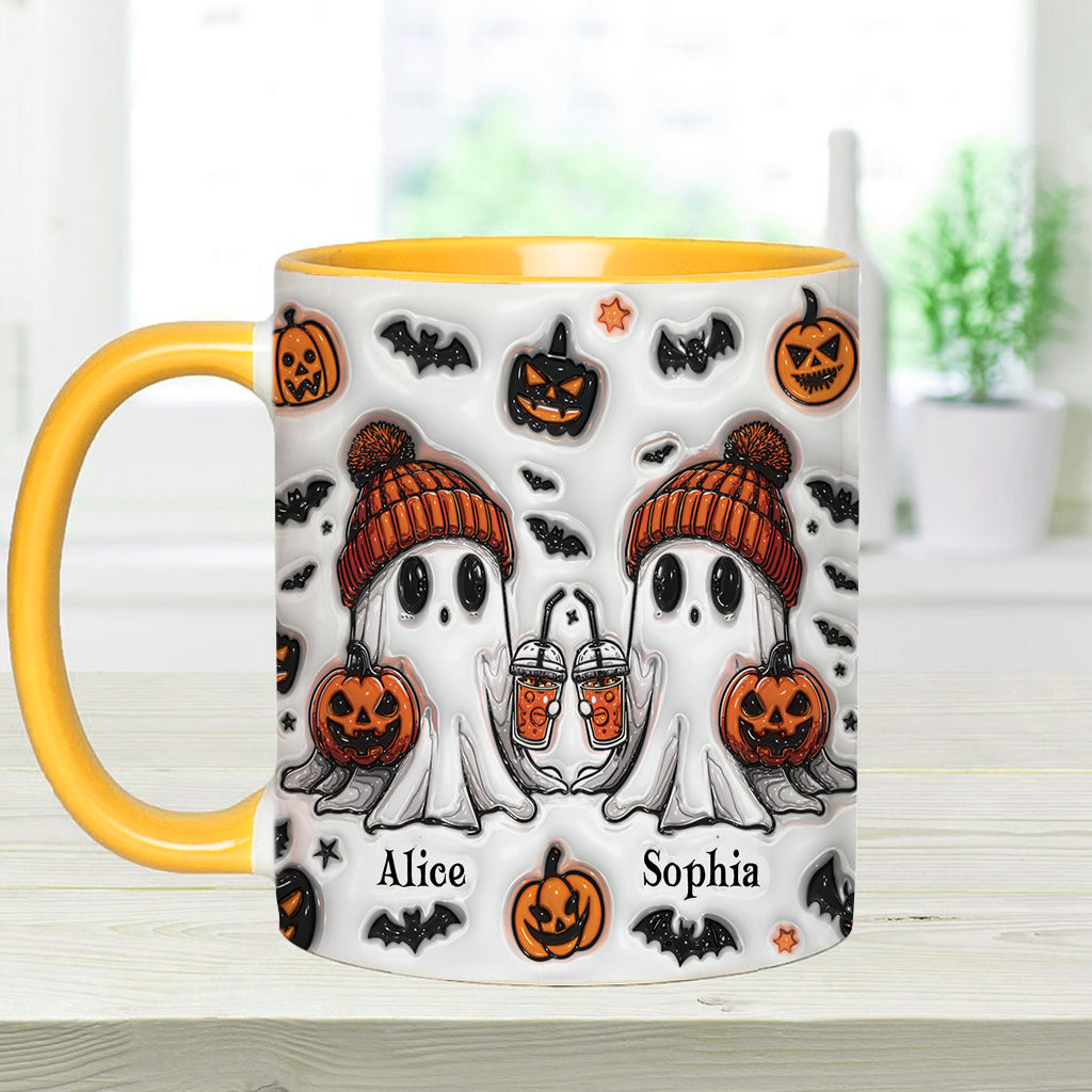 Ghost Friends - Personalized Bestie Accent Mug
