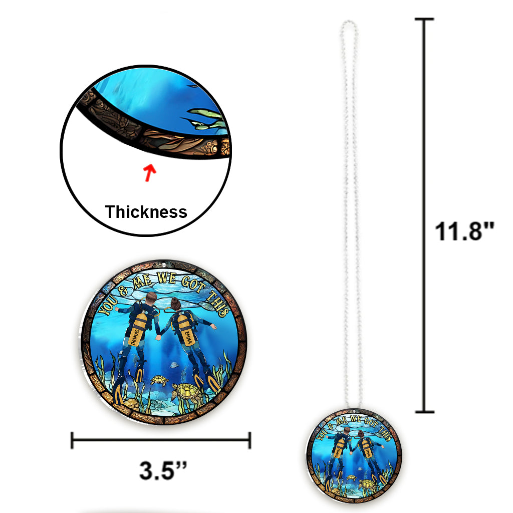 We Got This - Personalized Scuba Diving Custom Shaped Car Ornament