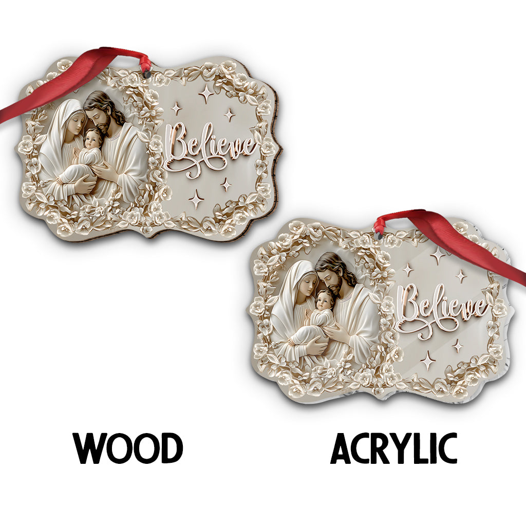 Believe - Christian Ornament