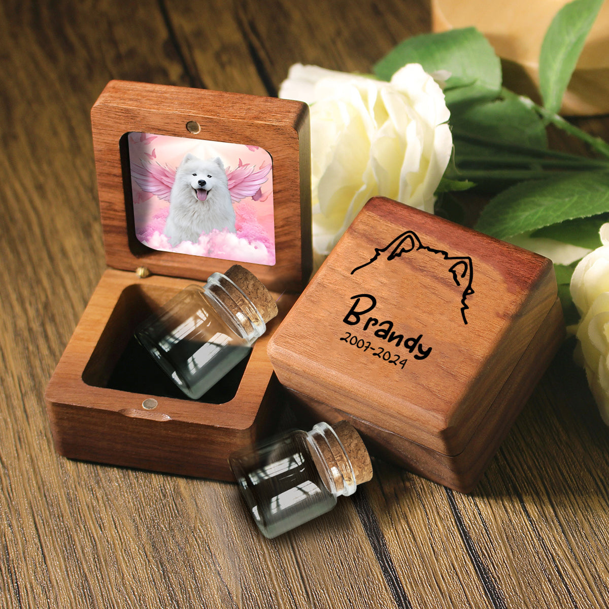 Miss You A Lot - Personalized Dog Pet Fur Keepsake