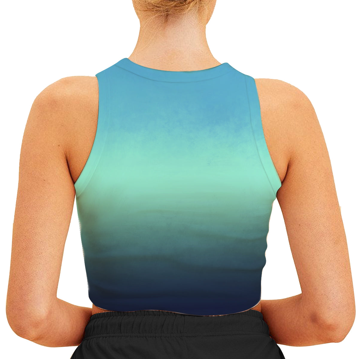 Just a Little Bit Salty - Personalized Turtle Crop Tank Top