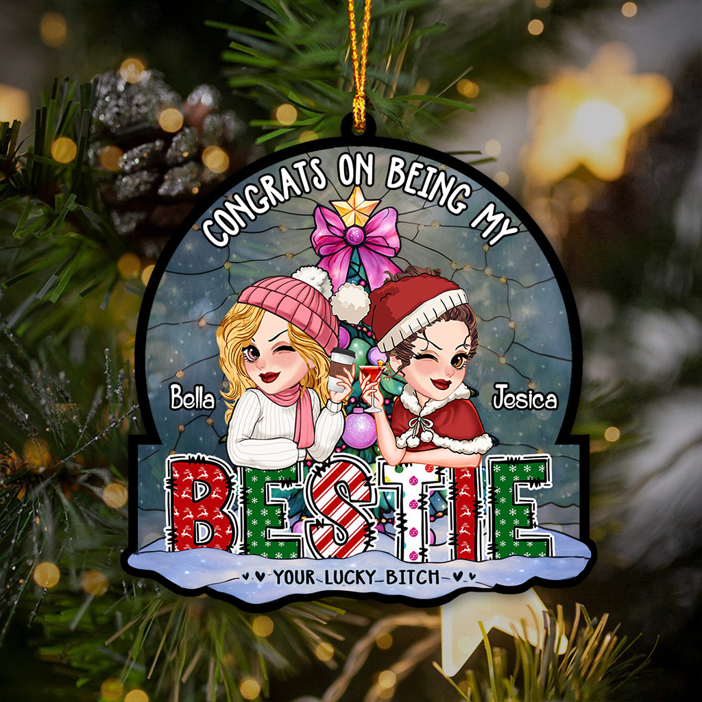 We Are More Than Friends We Are Like A Really Small Gang - Personalized Bestie Custom Shaped Ornament