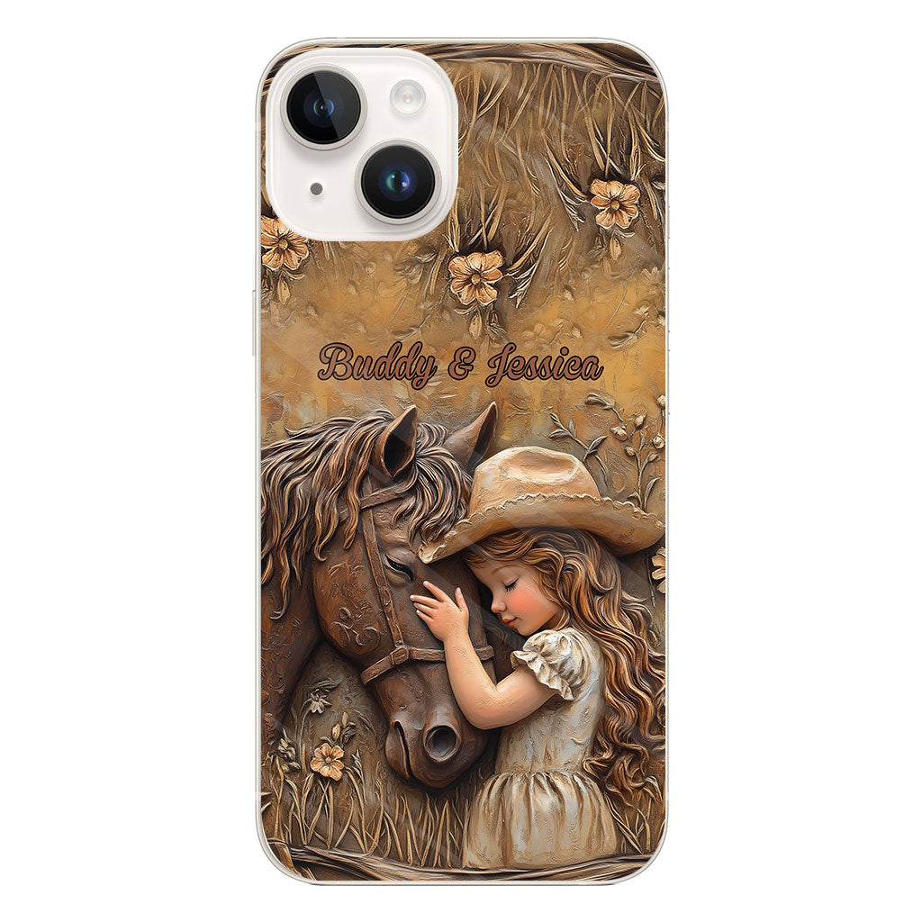 Just A Girl Who Loves Horse - Personalized Horse Clear Phone Case