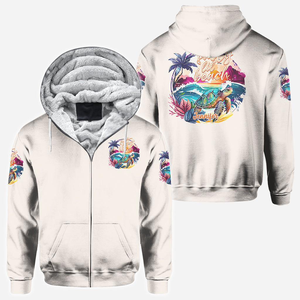 Salty Lil' Beach - Personalized Turtle All Over Shirt