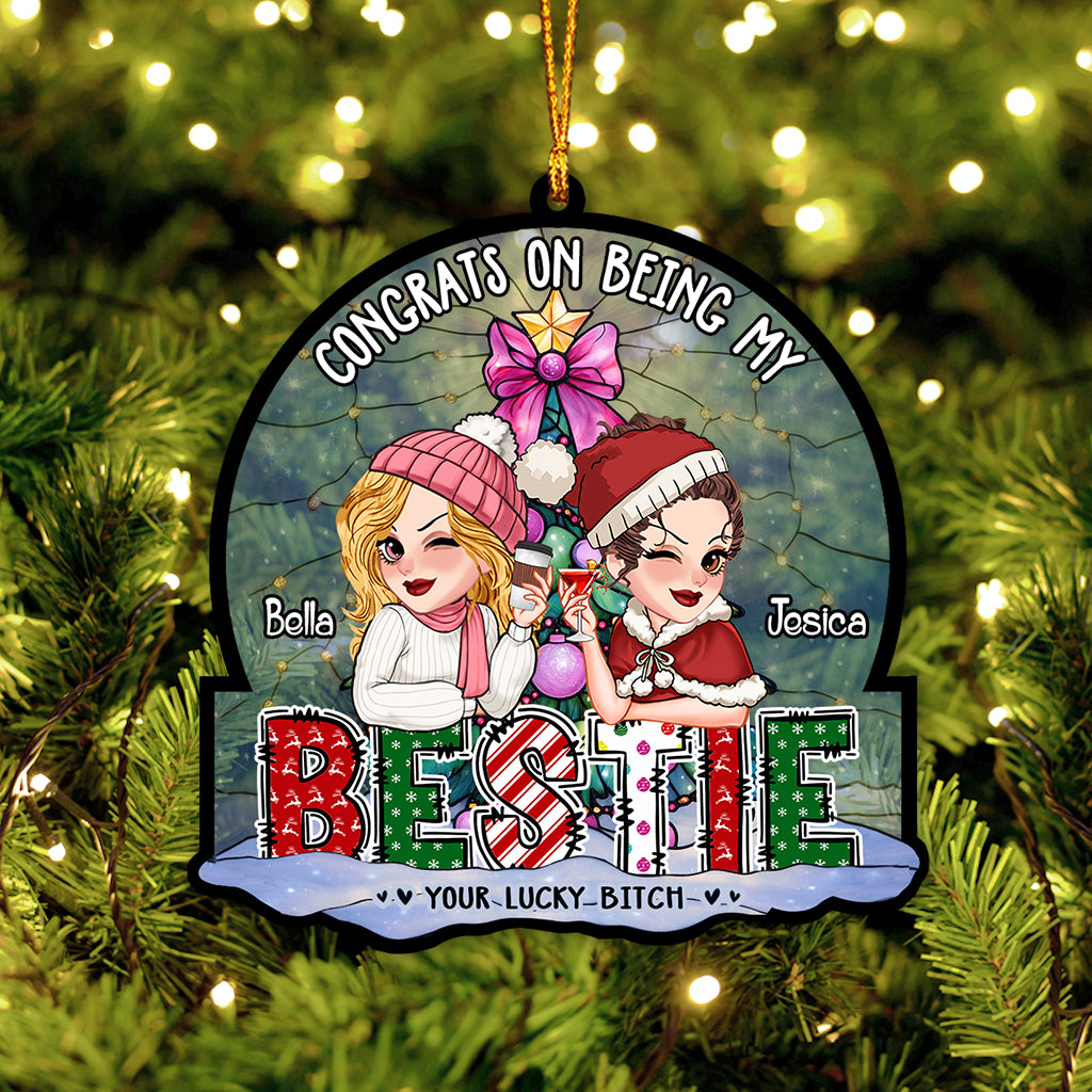 We Are More Than Friends We Are Like A Really Small Gang - Personalized Bestie Custom Shaped Ornament
