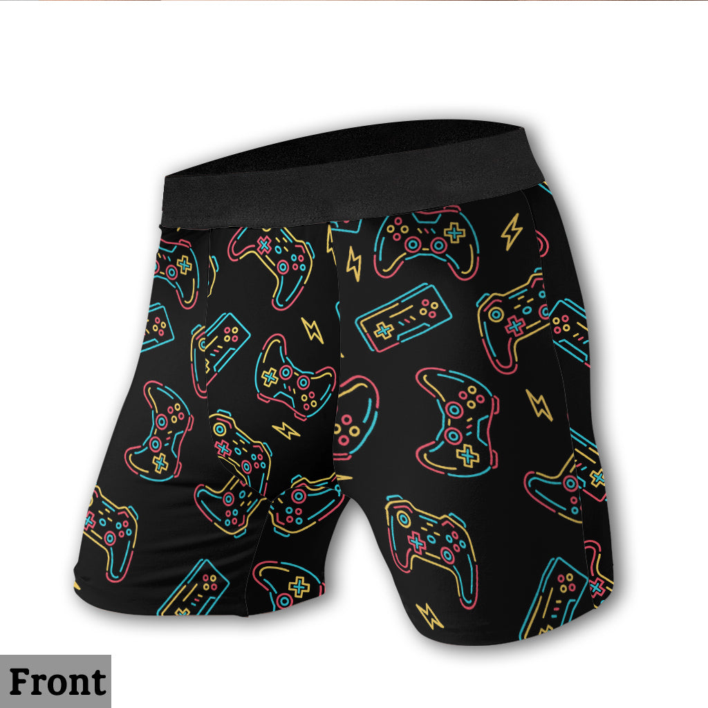 Insert Here To Play - Personalized LGBT Support Men’s Boxer Briefs