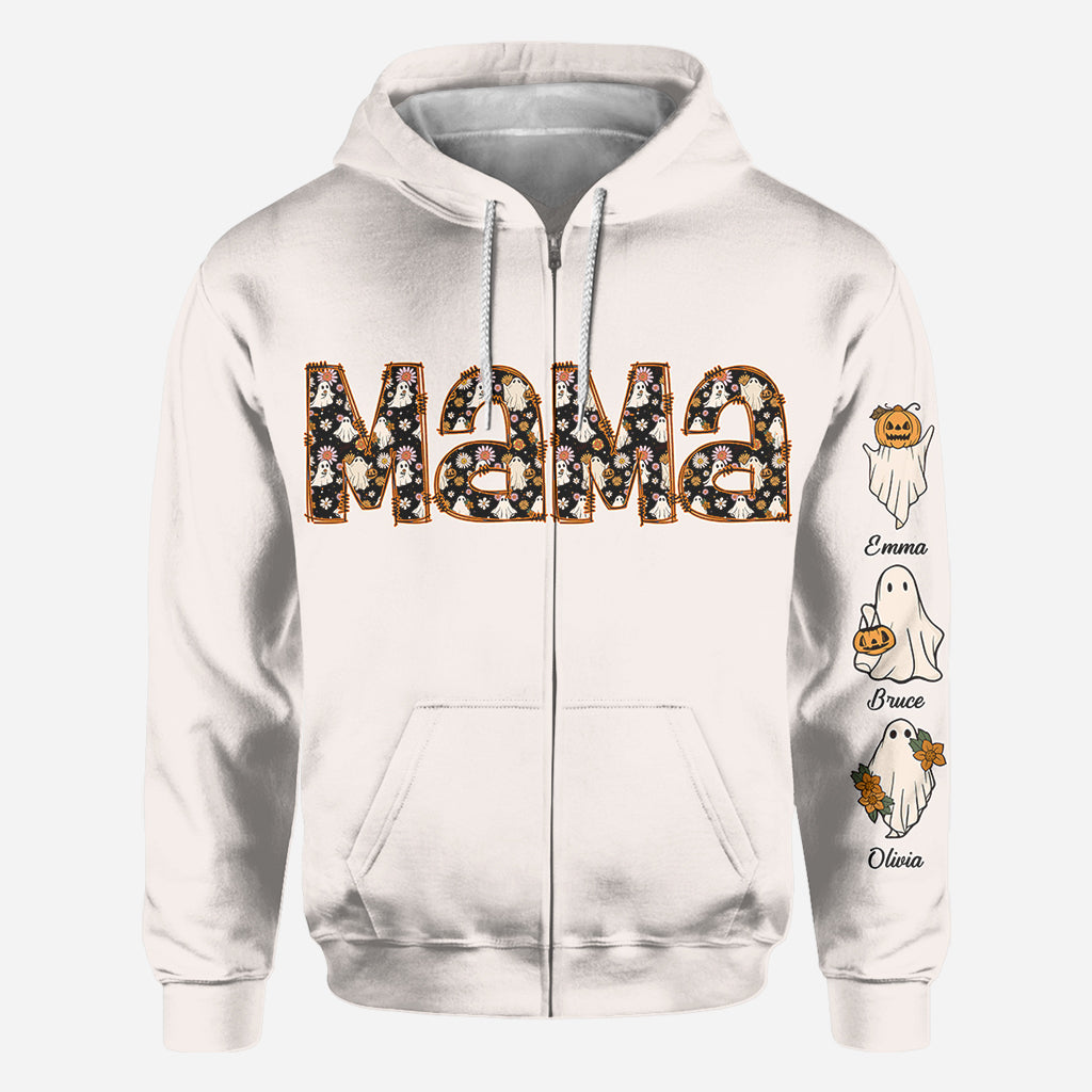 Spooky Mama Grandma - Personalized Mother All Over Shirt