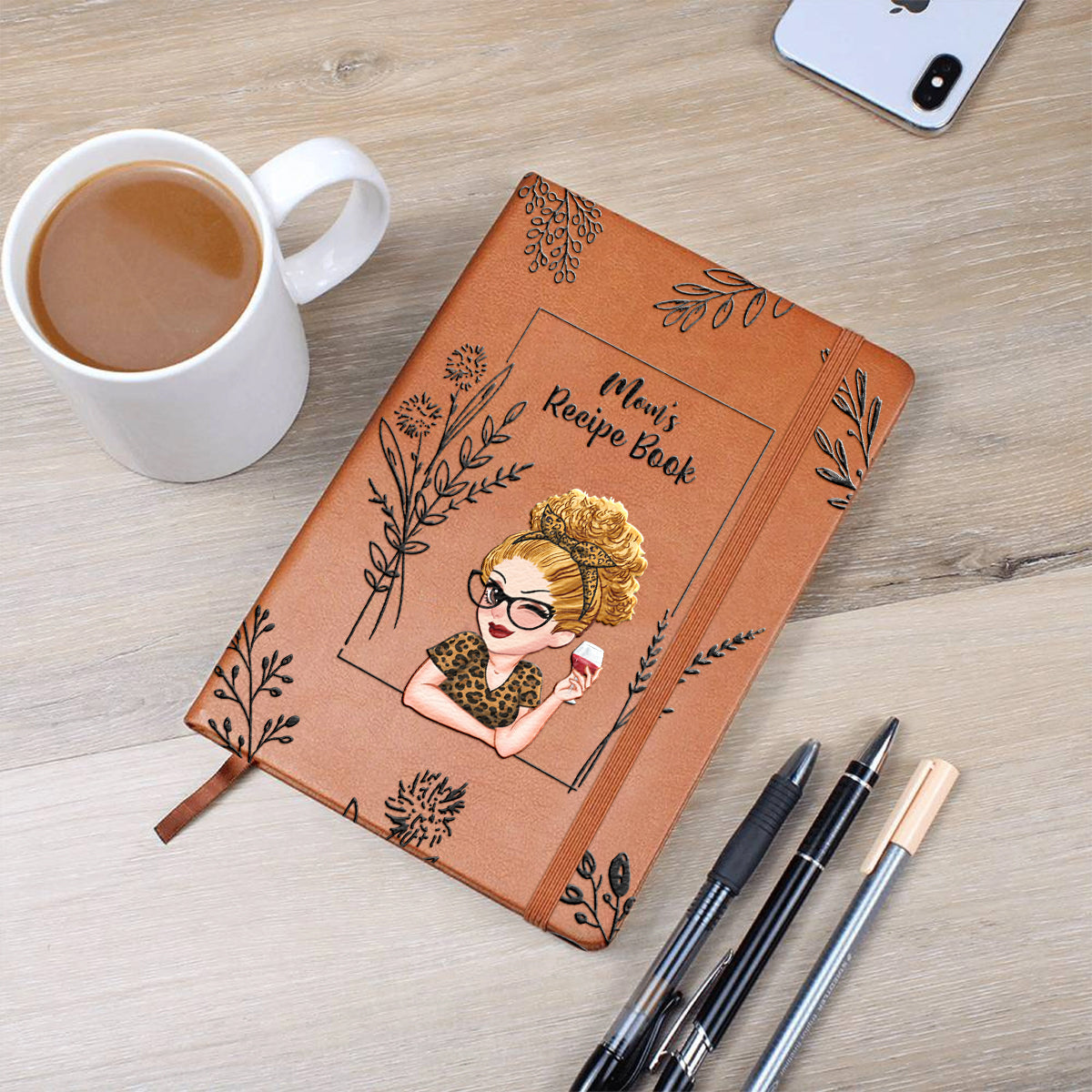 Recipe Book - Personalized Mother Leather Journal