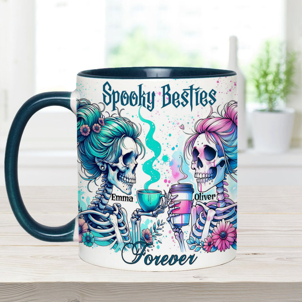 Spooky Besties Forever - Personalized Bestie Accent Mug