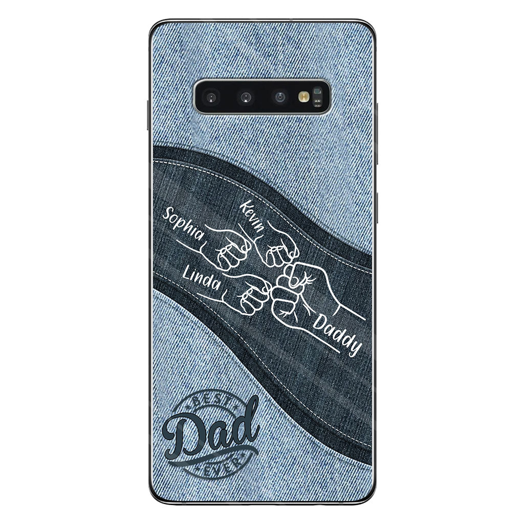Daddy And Me Daddy's Team - Personalized Father Phone Case