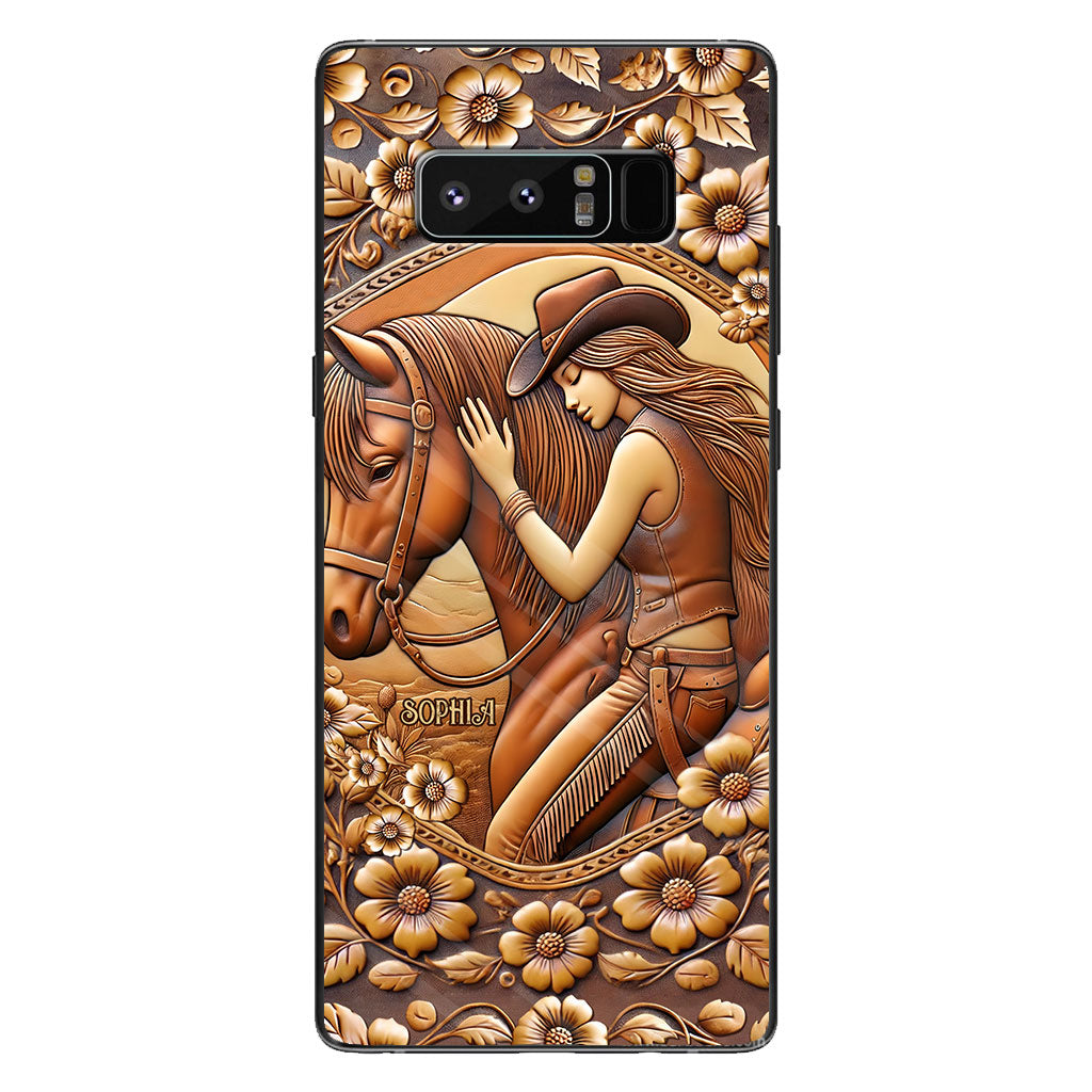 A Girl And Her Horse - Personalized Horse Phone Case
