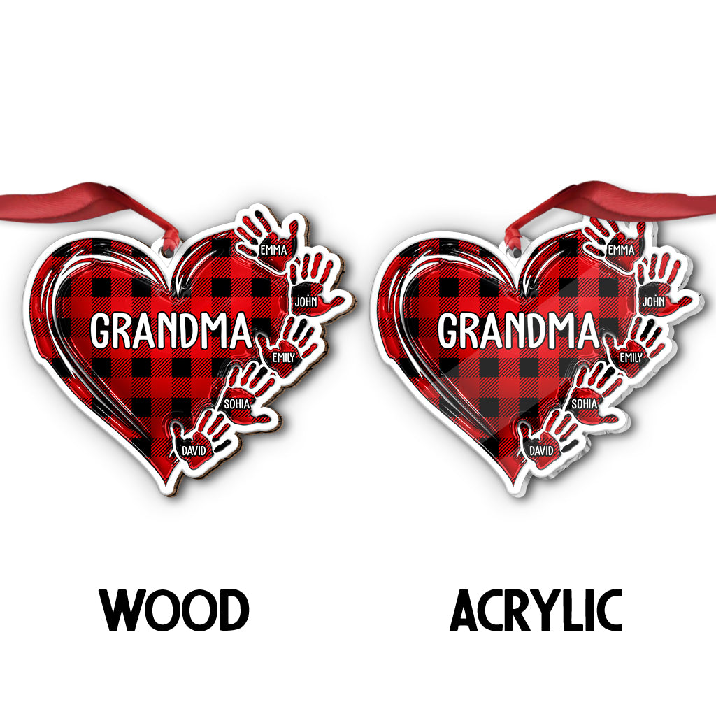 Grandma Nana Mama - Personalized Grandma Custom Shaped Ornament