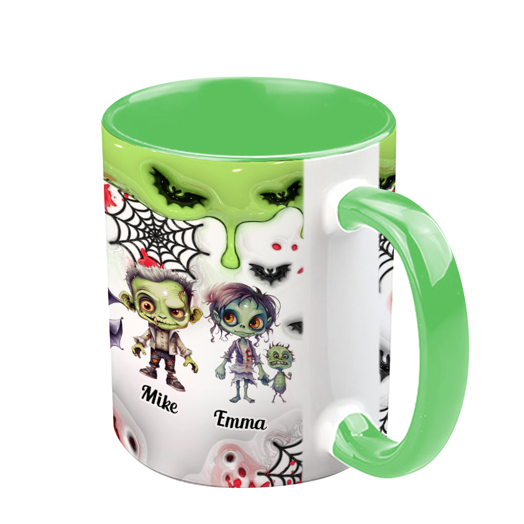 Grandpa Of Little Monsters Any Title - Personalized Grandpa Accent Mug