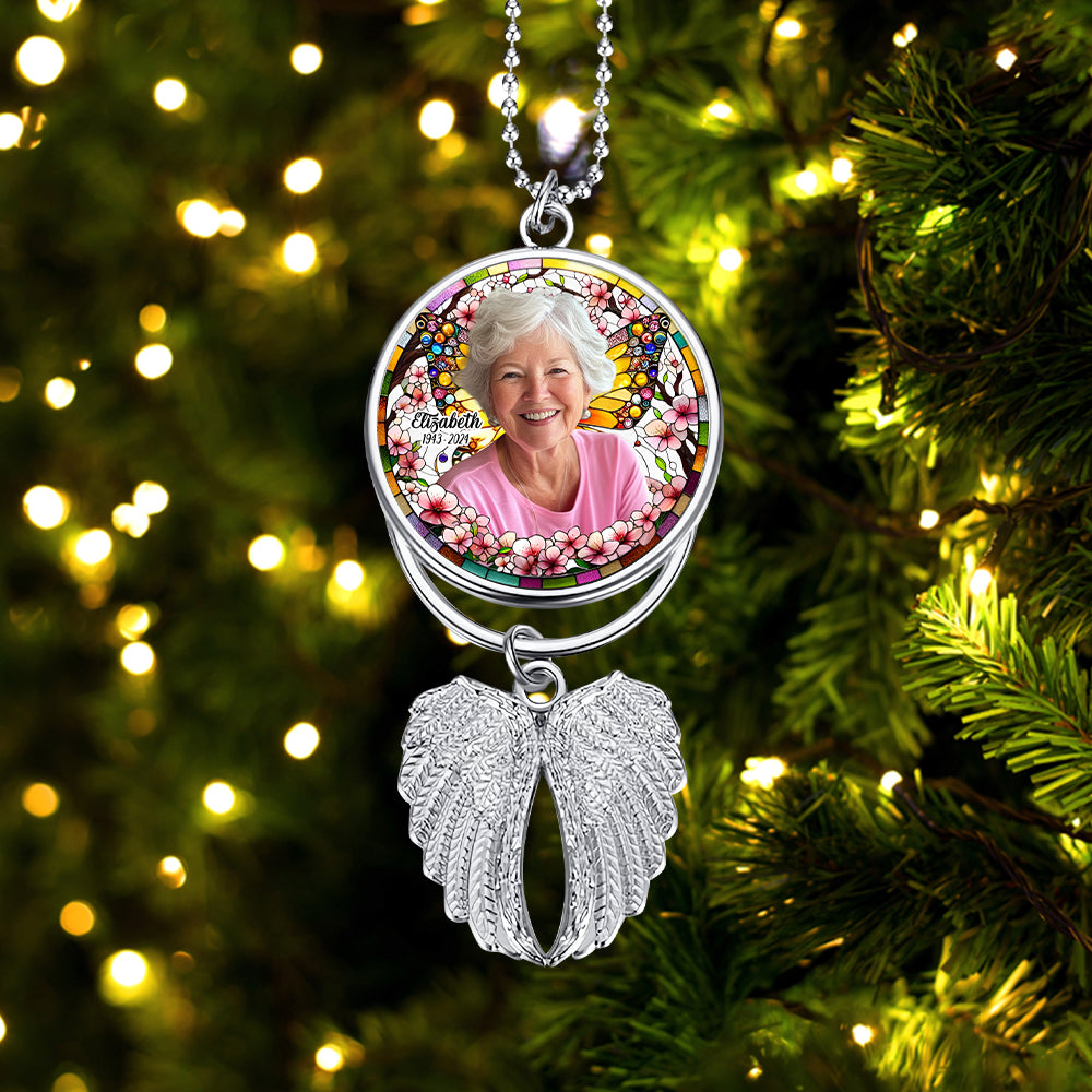 Those We Love Don't Go Away - Personalized Memorial Wings Ornament