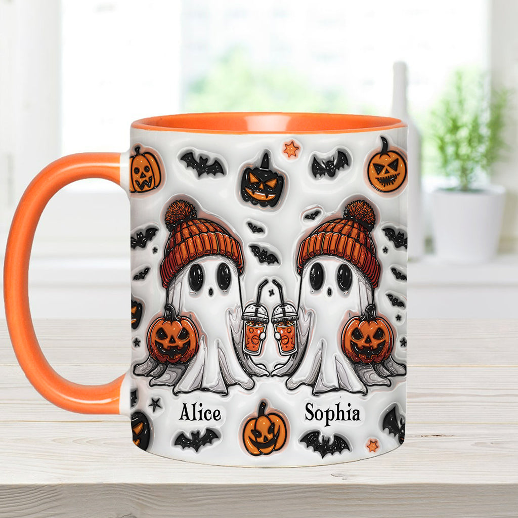 Ghost Friends - Personalized Bestie Accent Mug