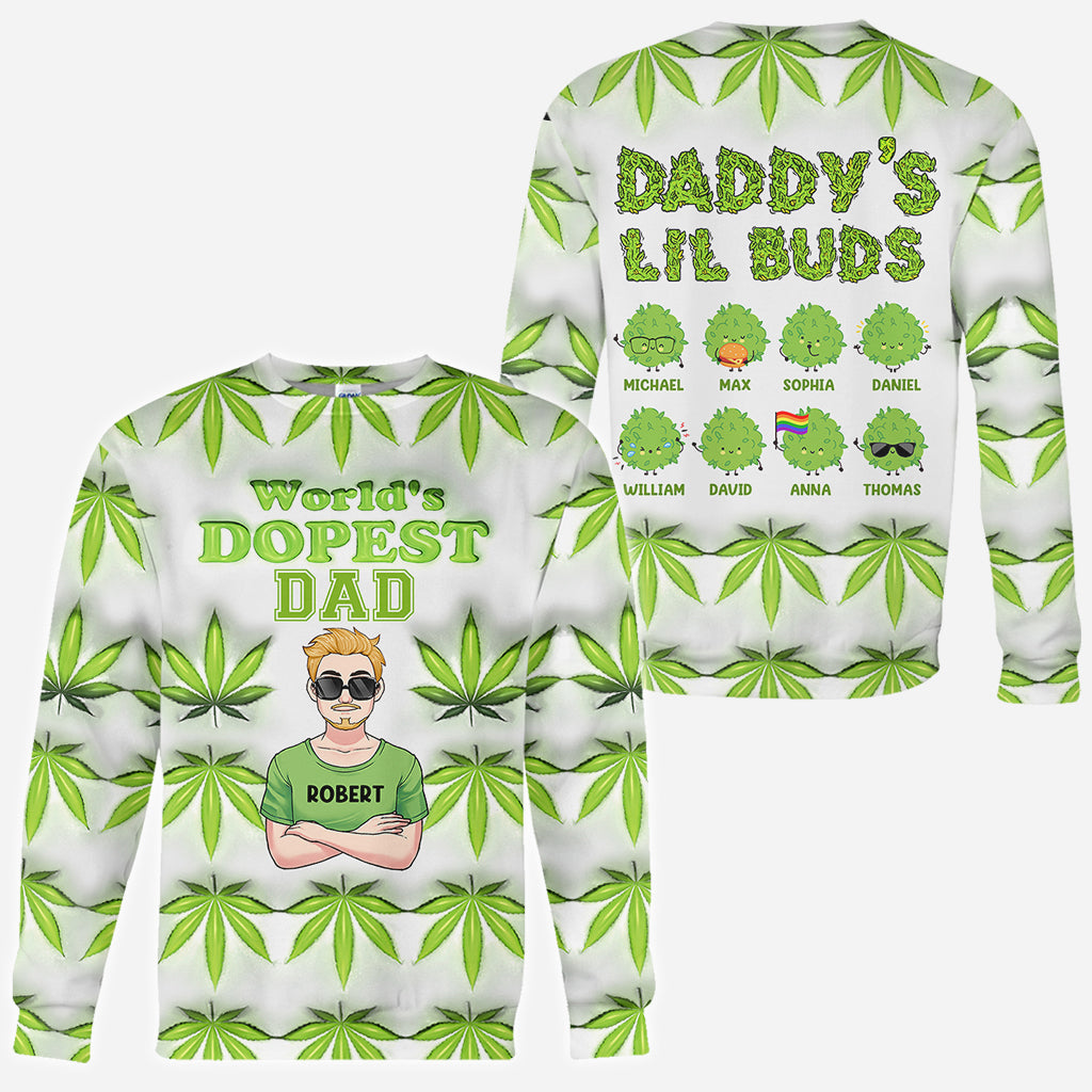 Dopest Dad Ever - Personalized Father All Over Shirt