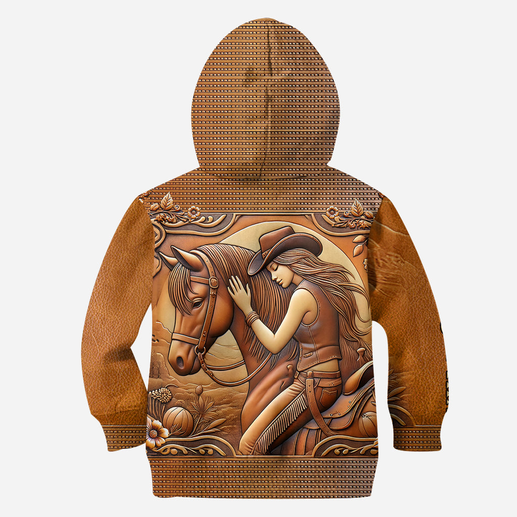 A Girl And Her Horse - Personalized Horse Hoodie and Leggings