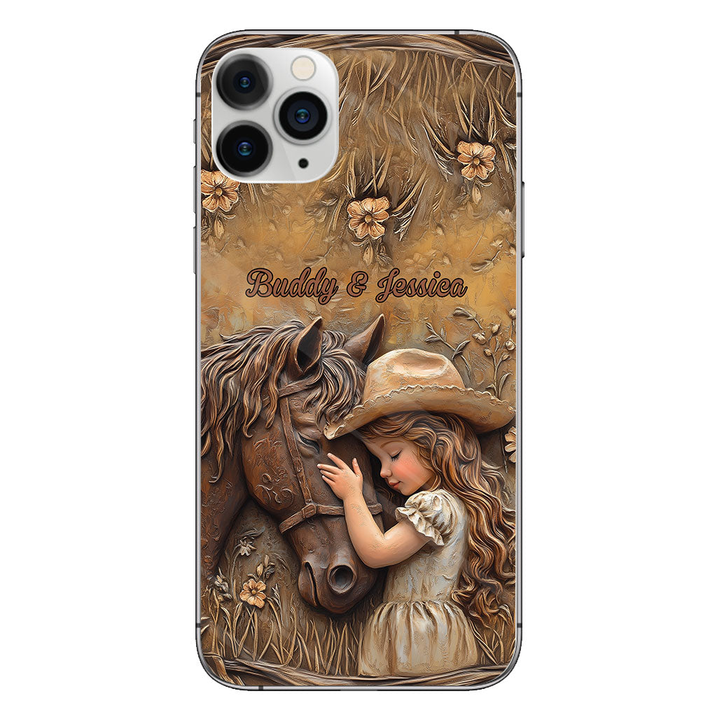 Just A Girl Who Loves Horse - Personalized Horse Clear Phone Case