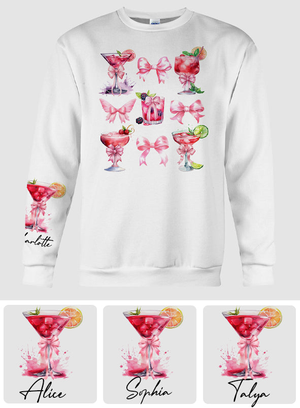 Save Water Drink Cocktails Coquette Girly - Personalized Cocktail All Over Shirt