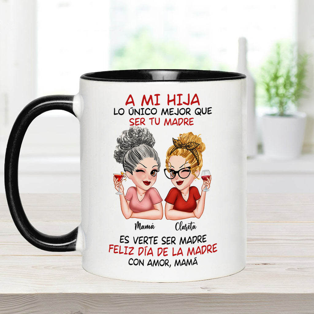 A Mi Hija - Personalized Mother Accent Mug