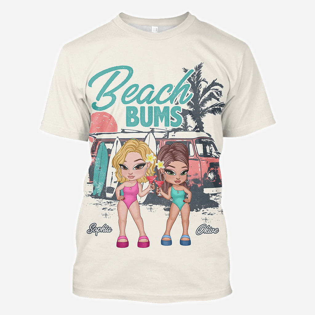 Beach Bums - Personalized Bestie All Over Shirt