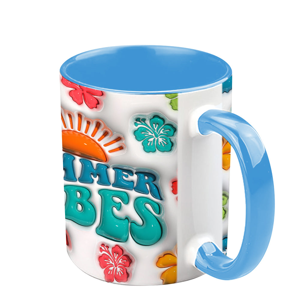 Summer Vibes - Personalized Sea Lover Accent Mug