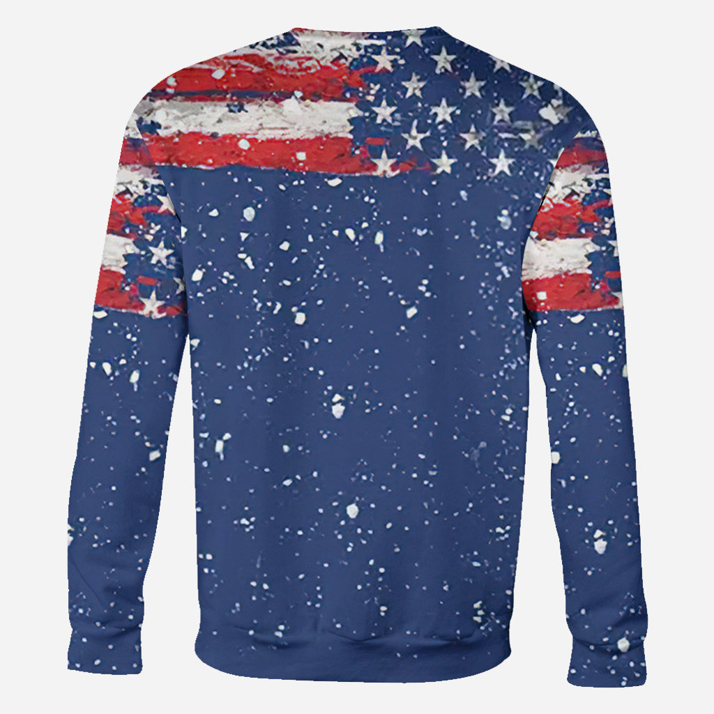 Star Stripes And Running For The Calling Light - Personalized Nurse All Over Shirt