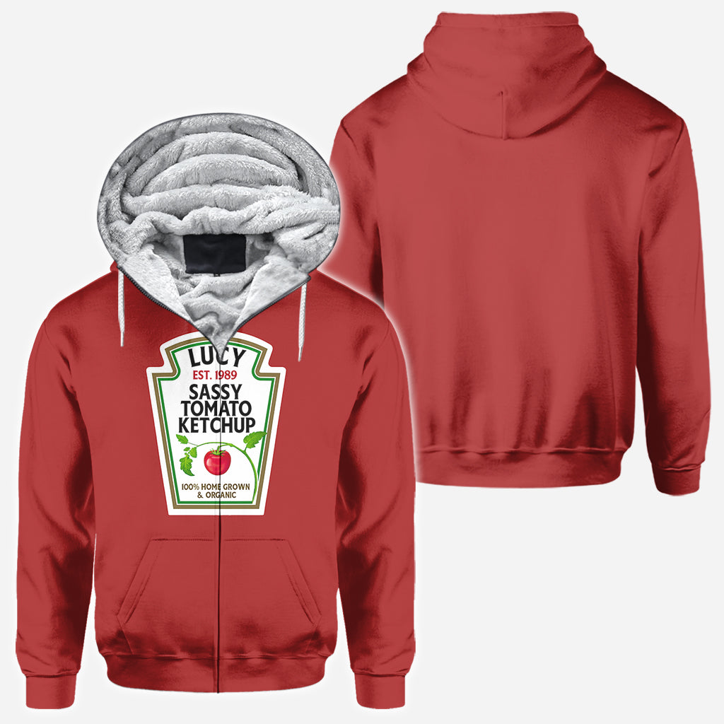 Sassy Ketchup Spicy Mustard Condiment Costume - Personalized Halloween All Over Shirt