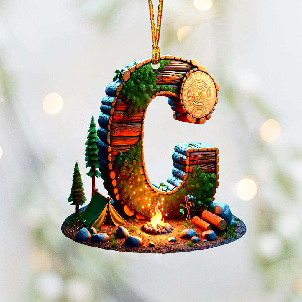 Camping Letter - Personalized Camping Ornament