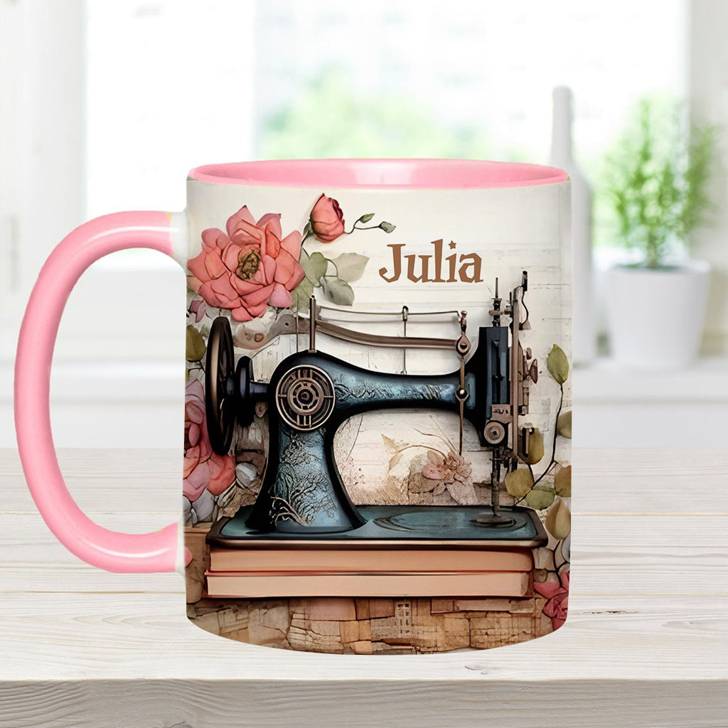 Sewing Machine - Personalized Sewing Accent Mug