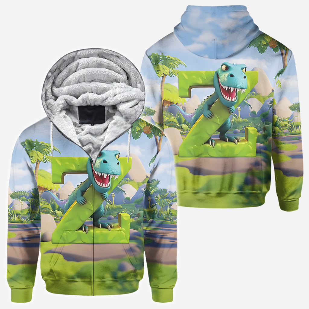 Dinosaur Alphabet - Personalized Kid All Over Shirt