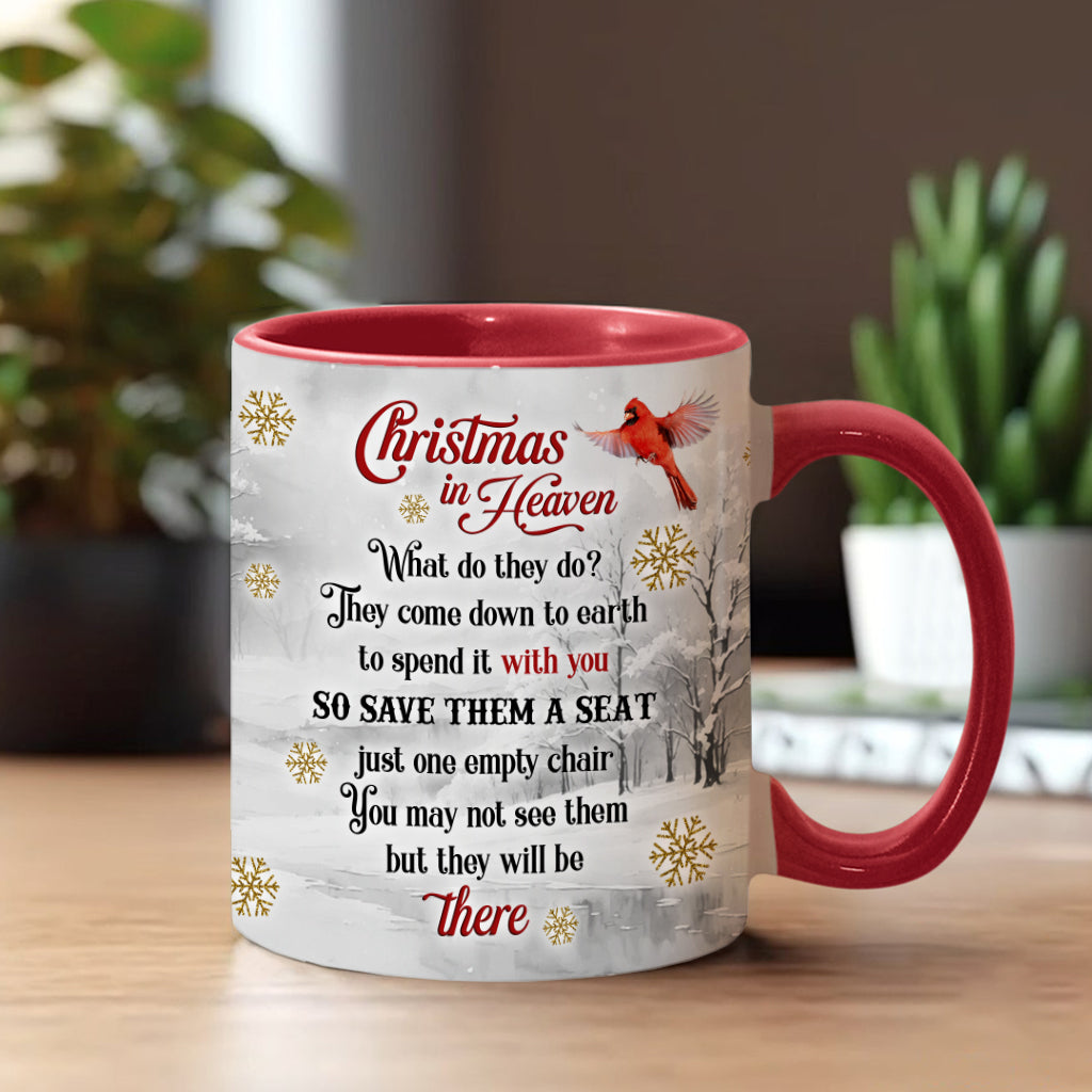 Christmas In Heaven - Personalized Memorial Accent Mug