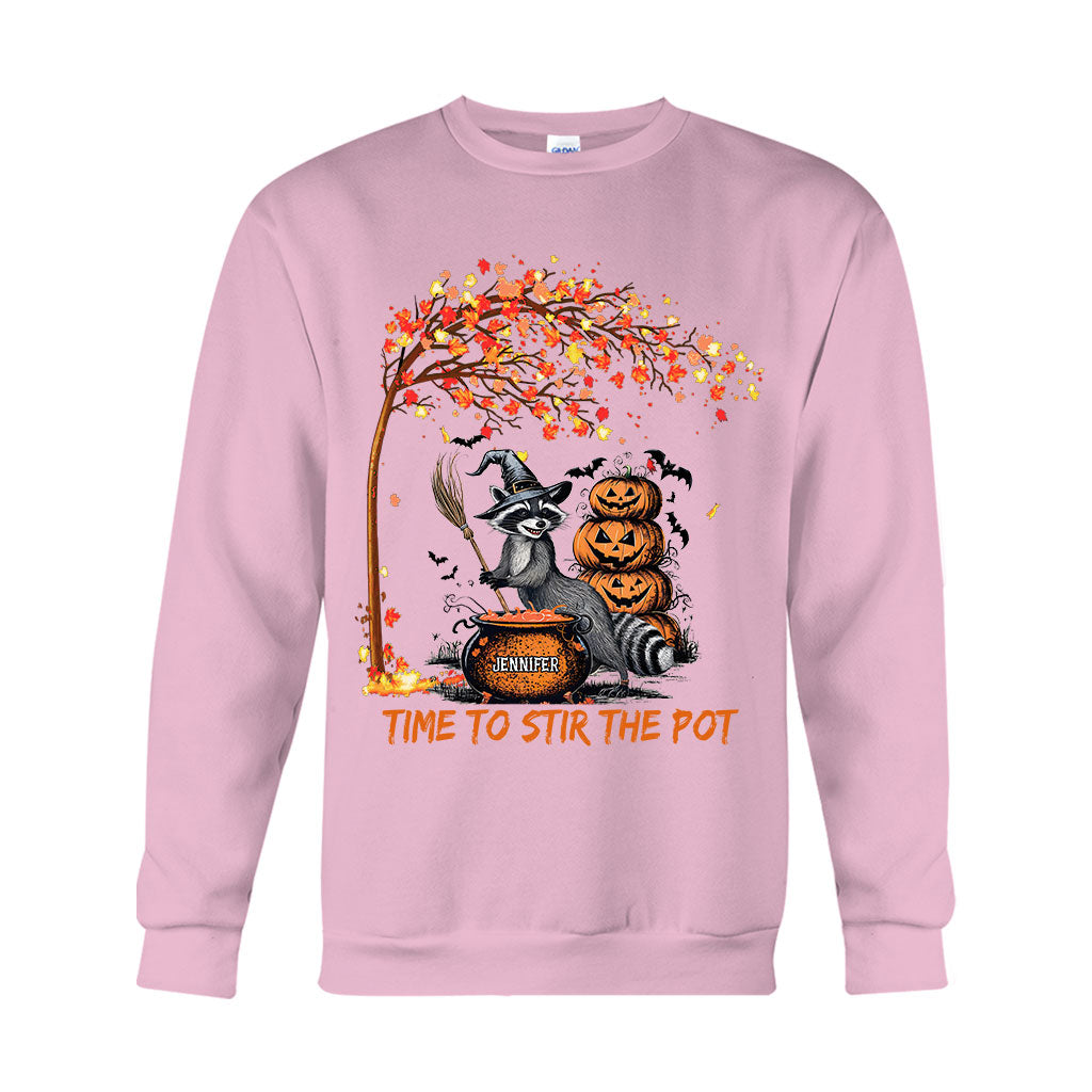 Time To Stir Witch Brew - Personalized Raccoon T-shirt And Hoodie