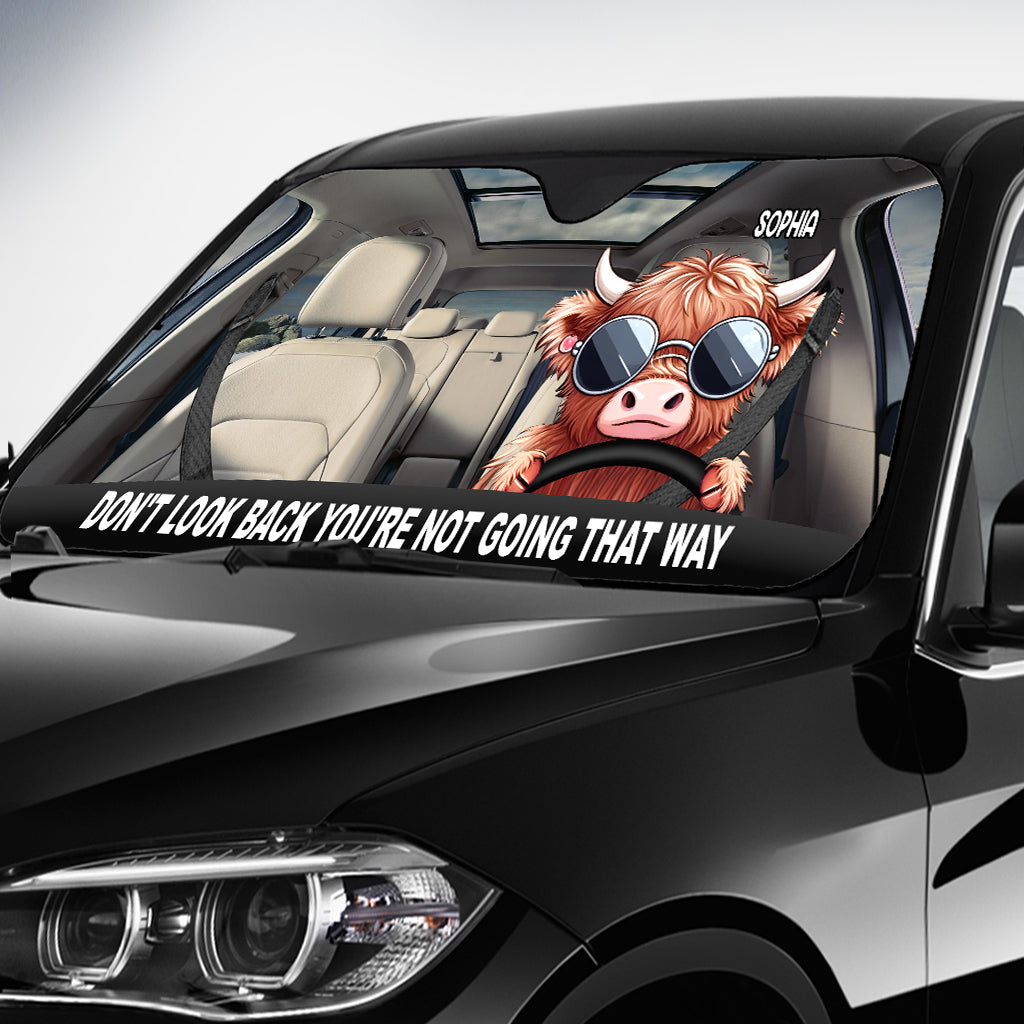 Don't Look Back - Personalized Car Sunshade