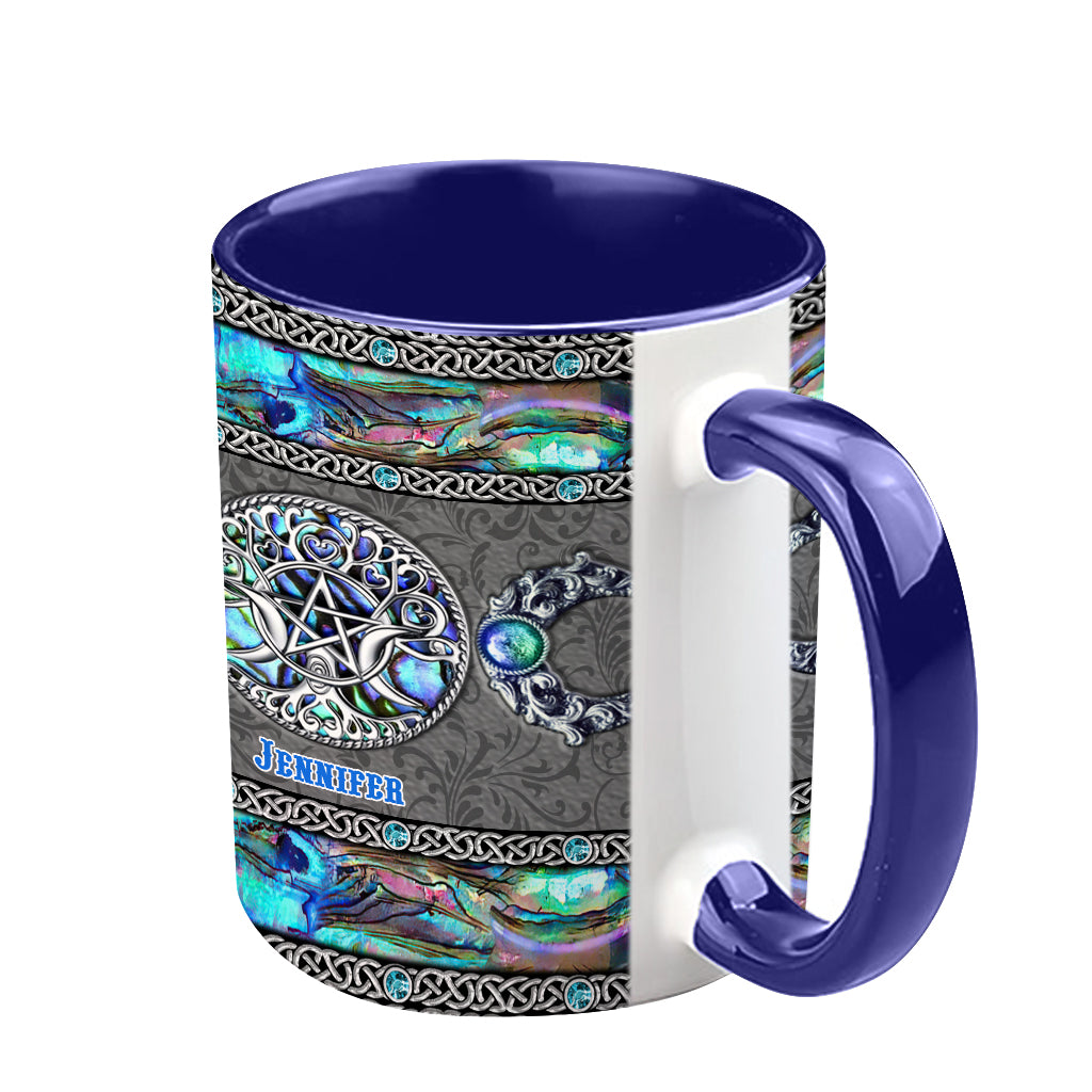 Tripple Moon - Personalized Witch Accent Mug