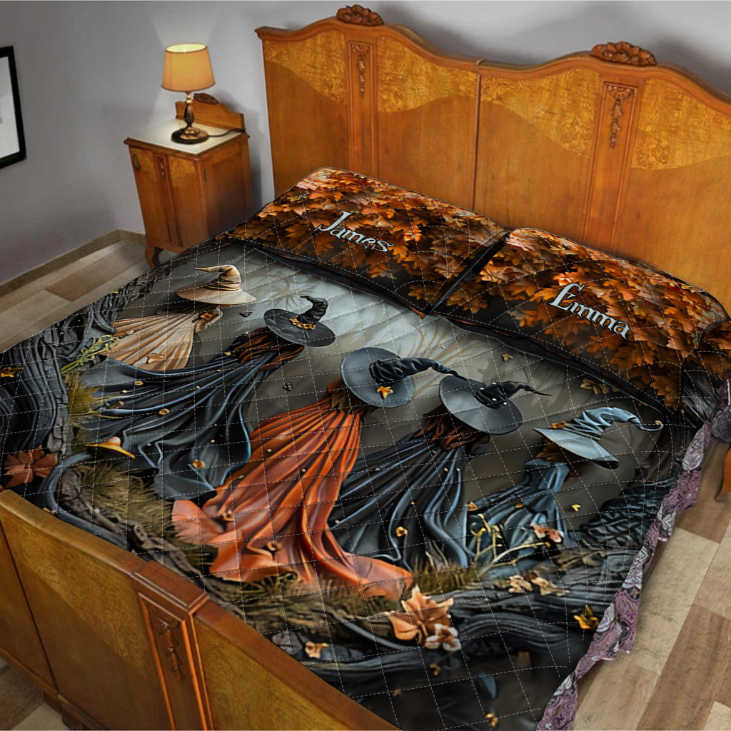 Beautiful Witch - Personalized Witch Quilt Set