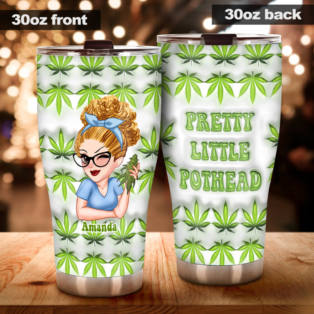 Pretty Lil' Pothead - Personalized Weed Tumbler