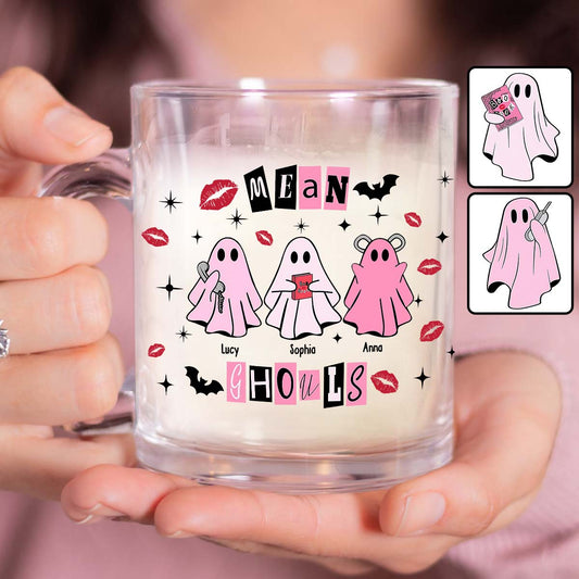 Mean Ghouls - Personalized Bestie Glass Mug