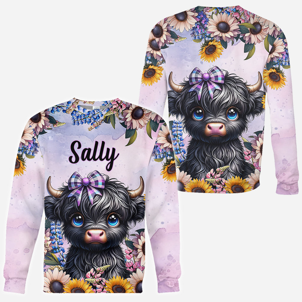 Cute Little Cow - Personalized All Over Shirt
