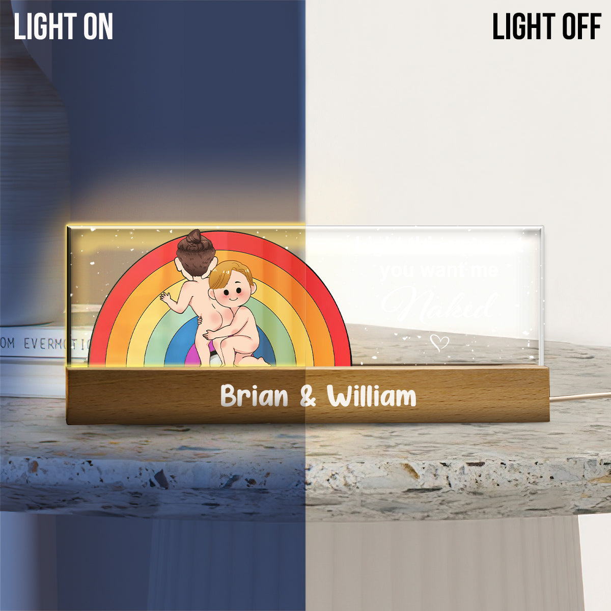 Light This Up - Personalized LGBT Support Custom LED Night Light