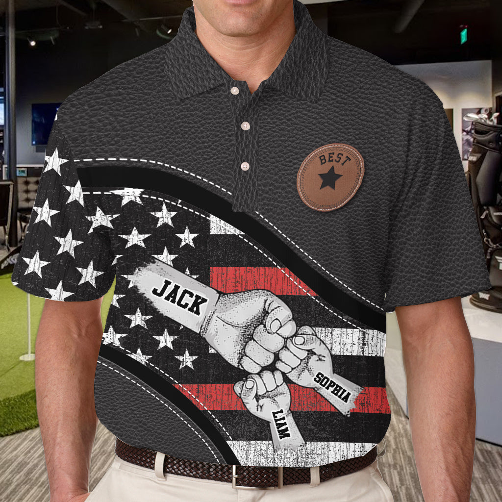 Wolf Pack - Personalized Father Polo Shirt