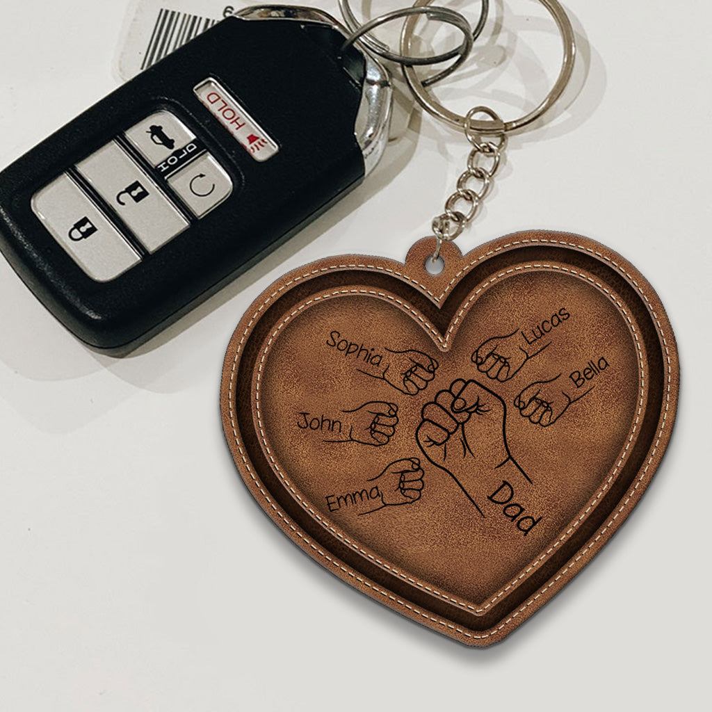 Best Dad/ Grandpa/ Papa... Ever - Personalized Father Keychain