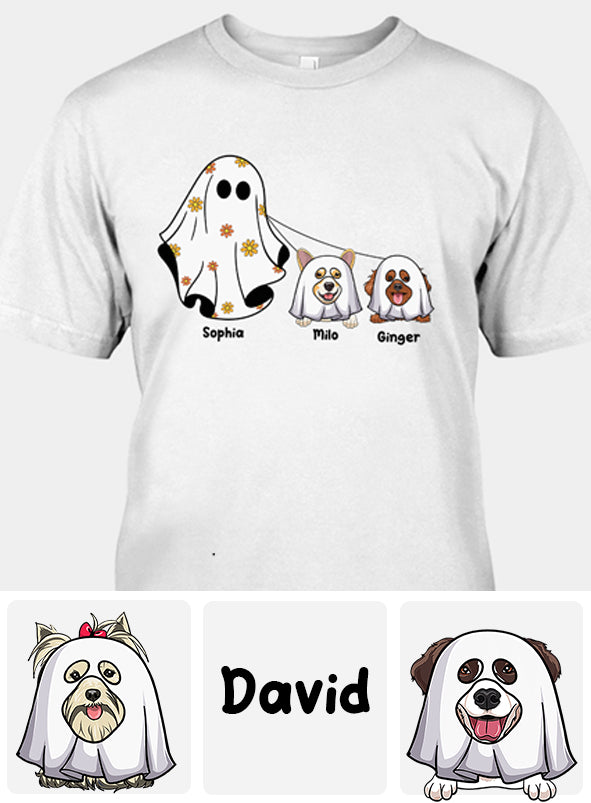 Cute Ghosts - Personalized Dog T-shirt And Hoodie
