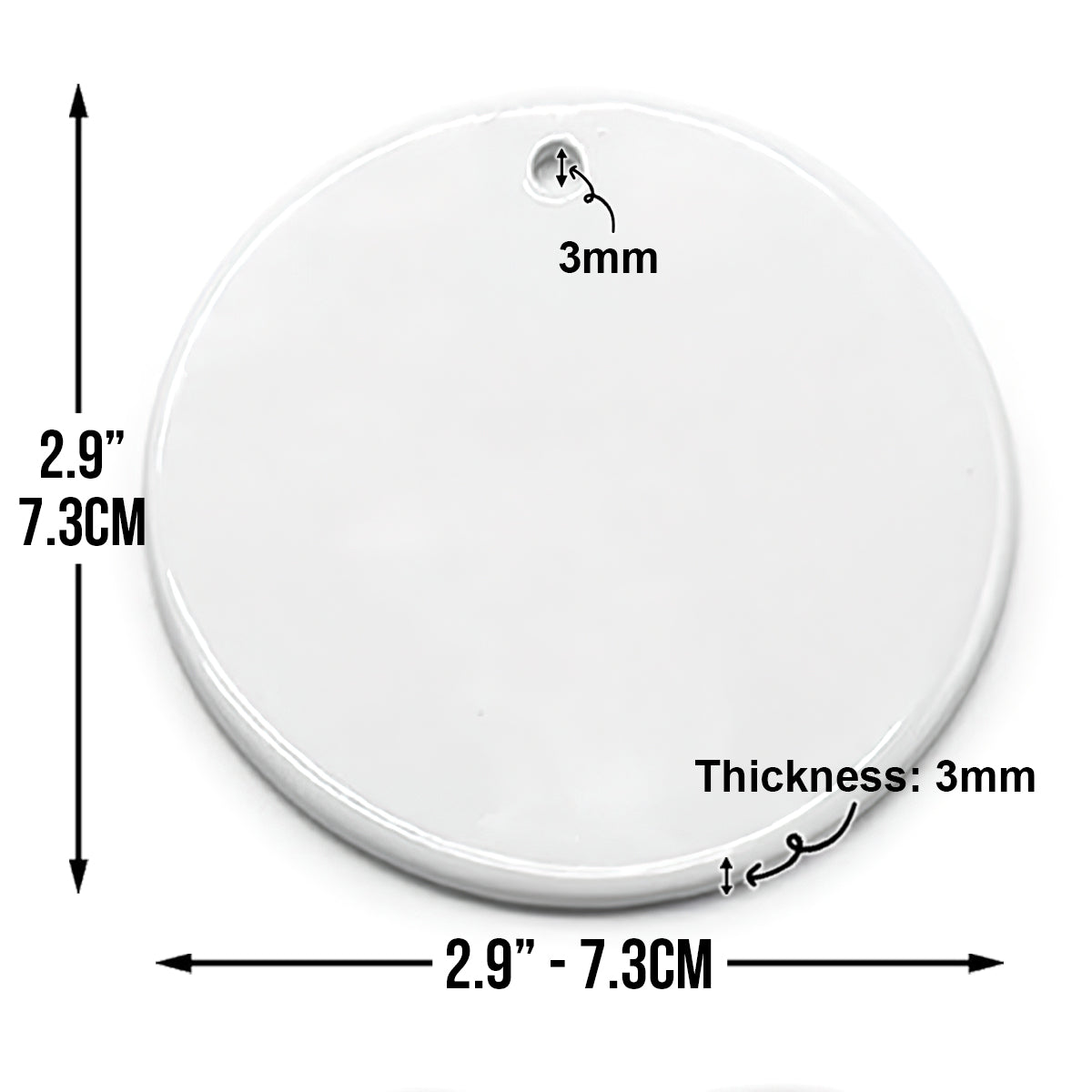 Family Socks - Personalized Family Ceramic Circle Ornament