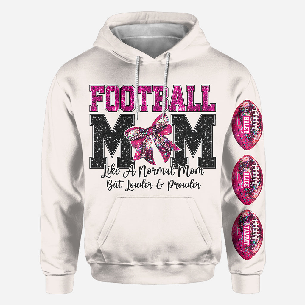 Football Mom - Personalized Football All Over Shirt
